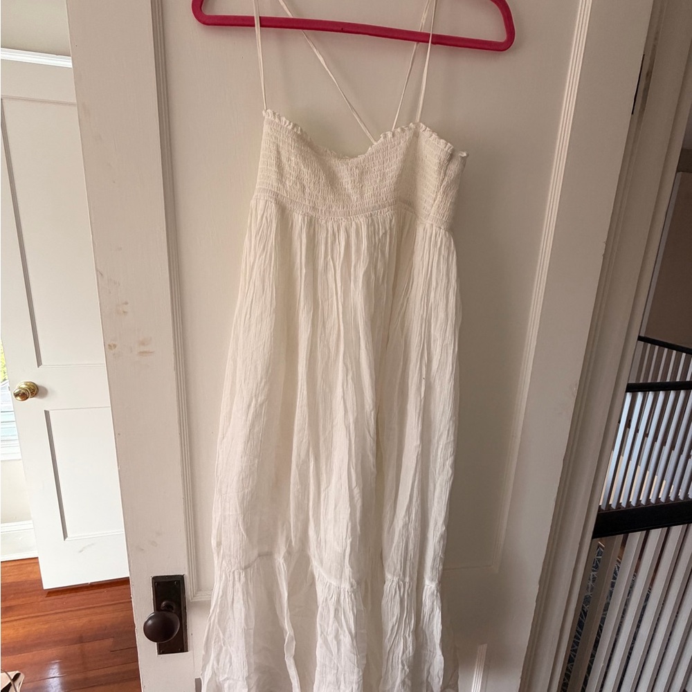 White Spaghetti Strap Dress